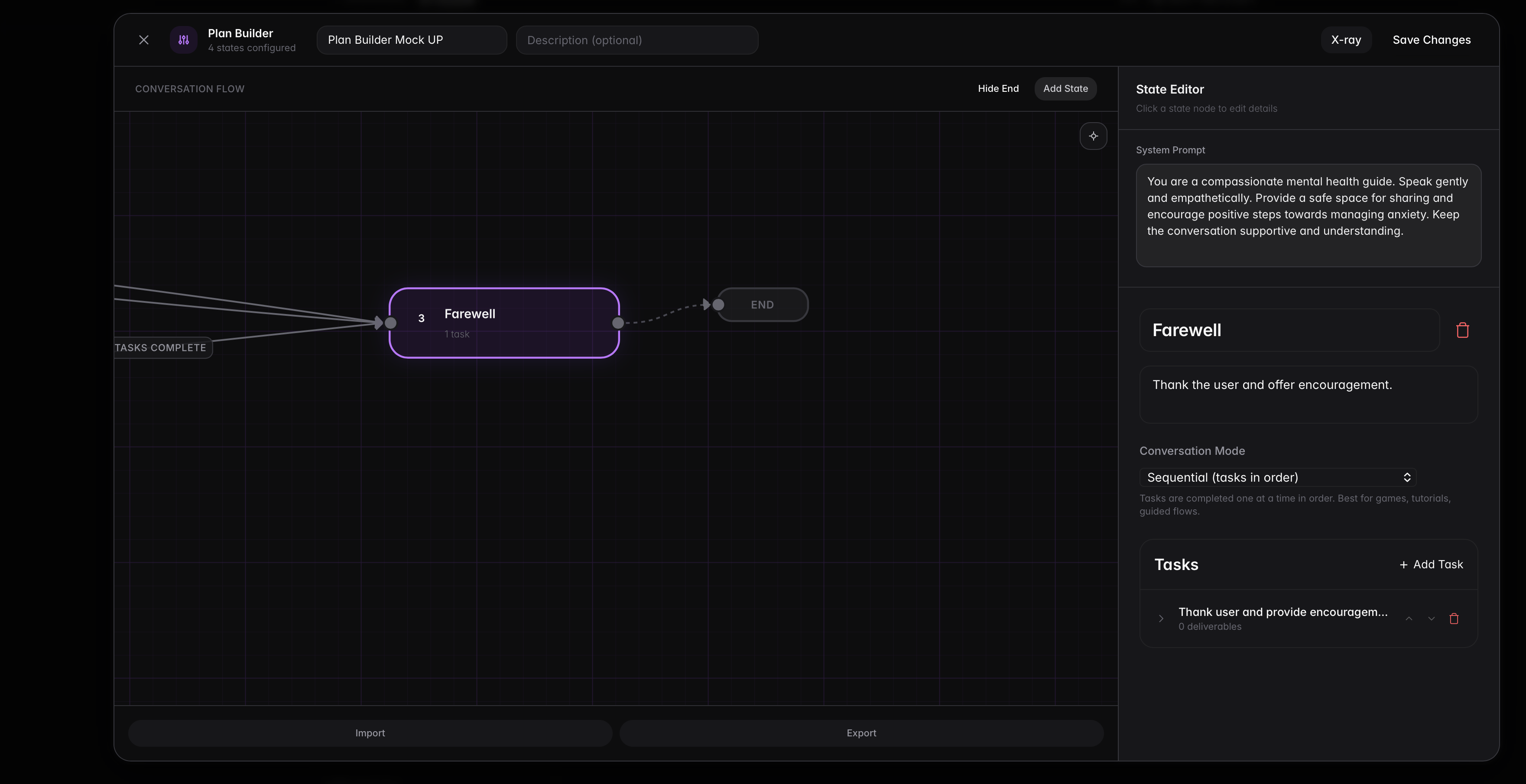 End node connection