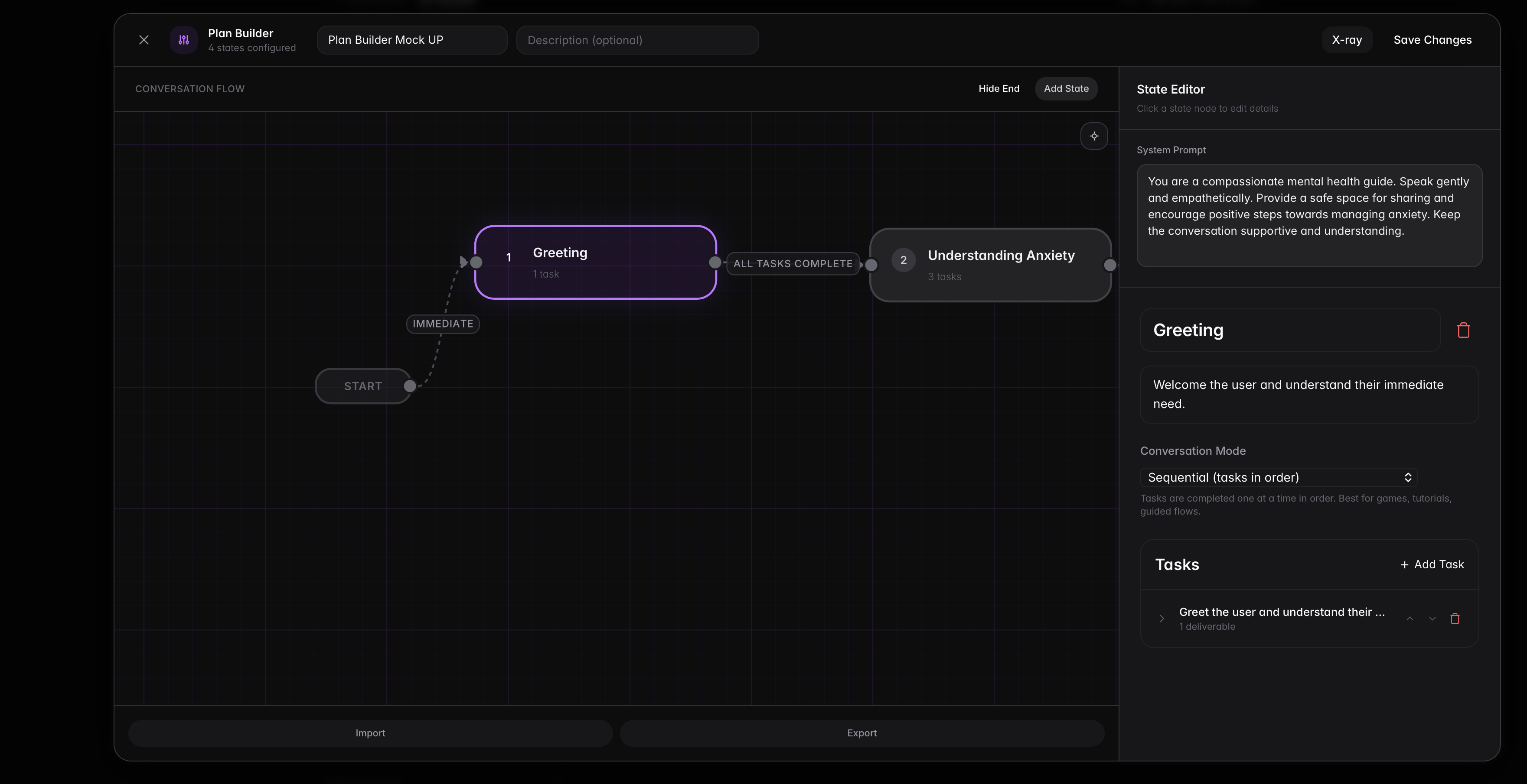 State node editor
